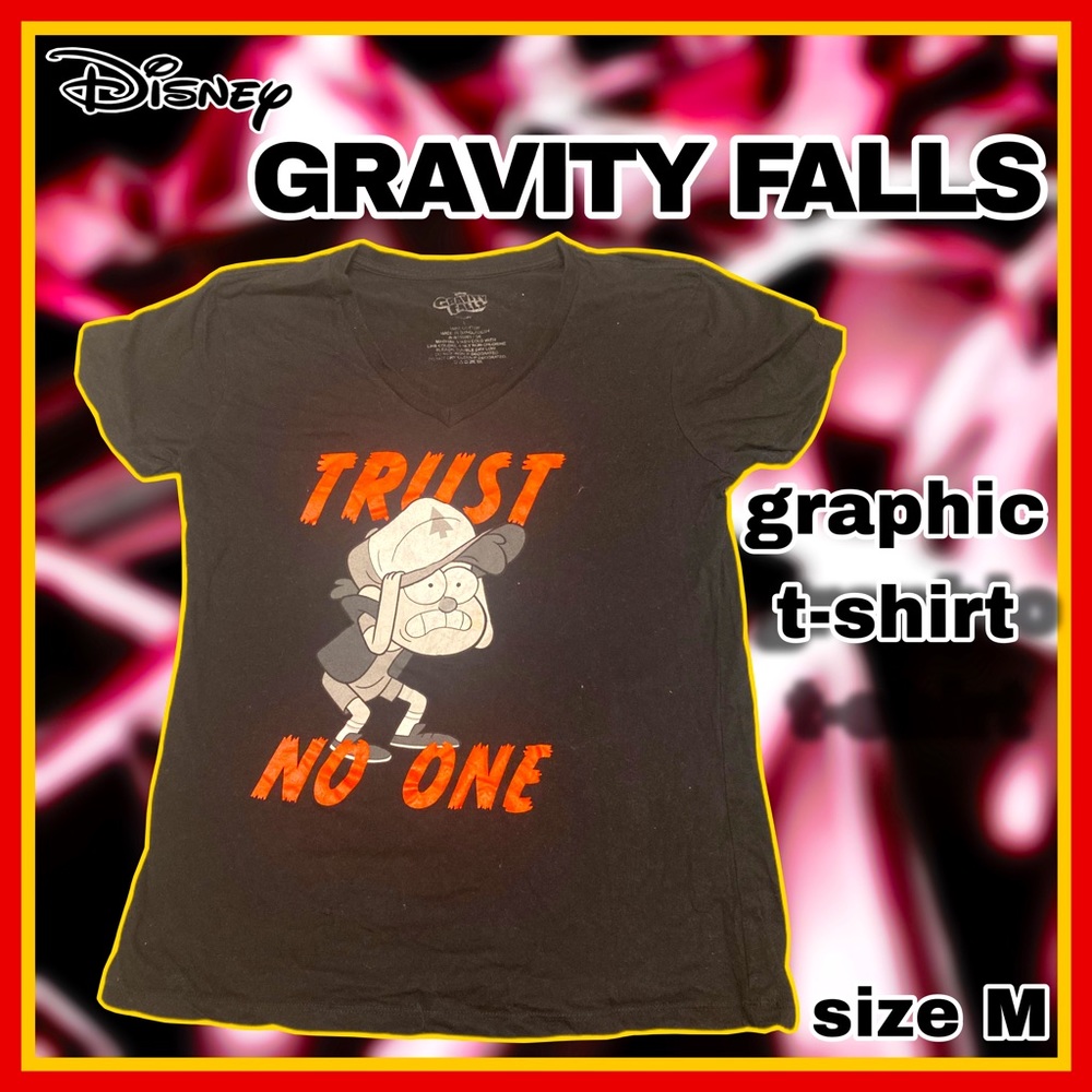 DISNEY’S gravity falls black GRAPHIC T-SHIRT size M